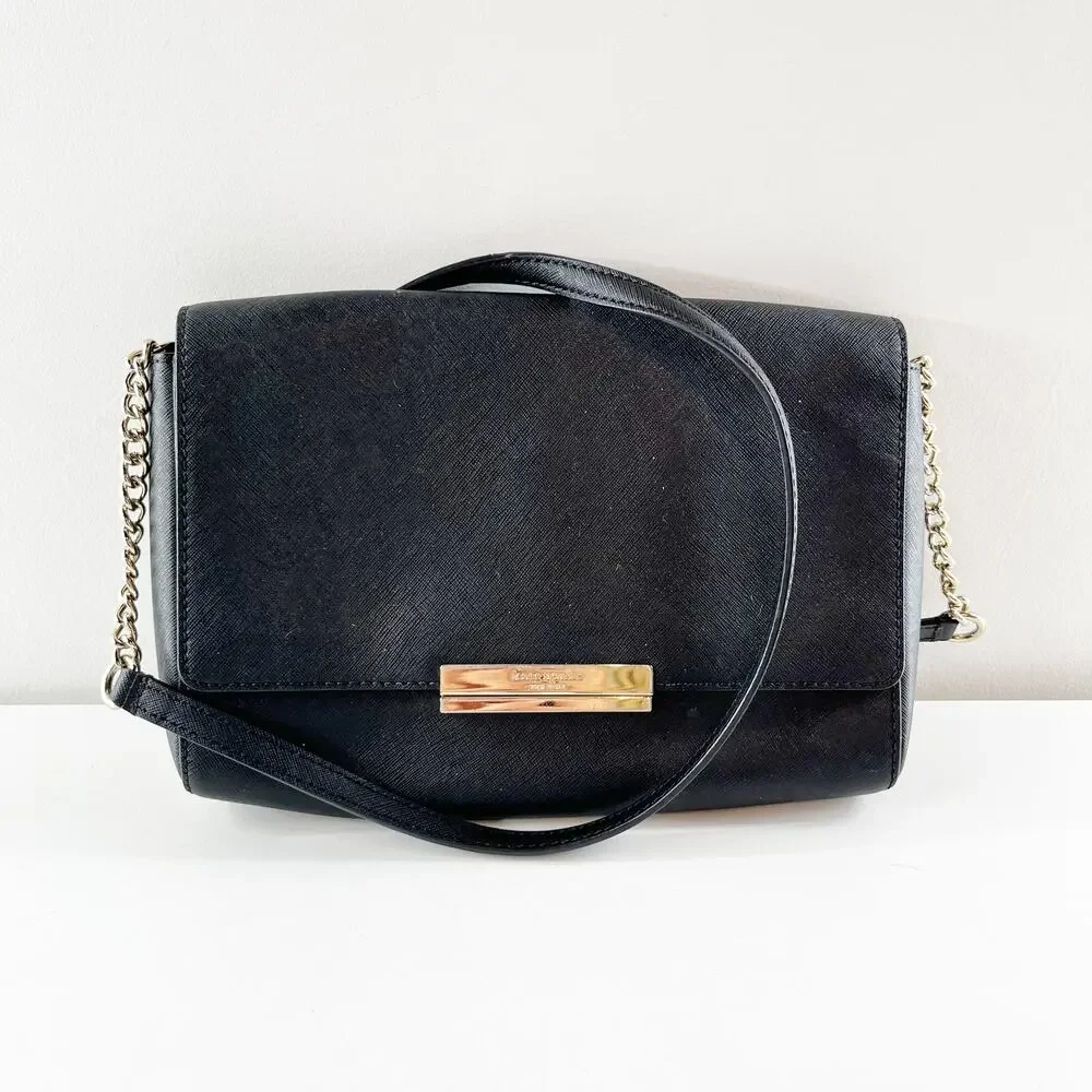 Kate Spade New York Maiden Way Saffiano Remi Crossbody Bag Black
